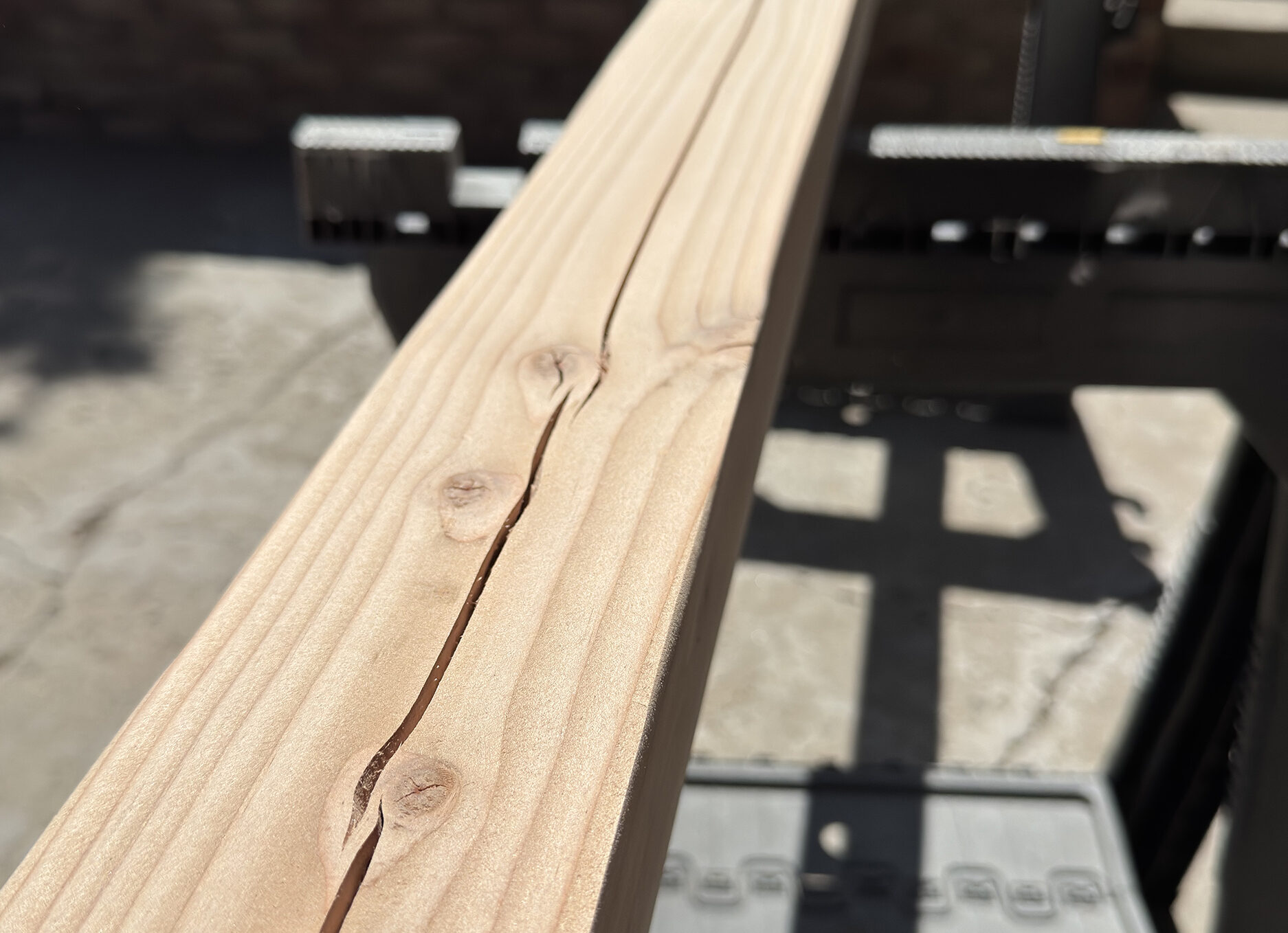 sanded and smooth 4x4 post